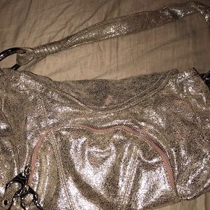 Super soft gold glitter purse